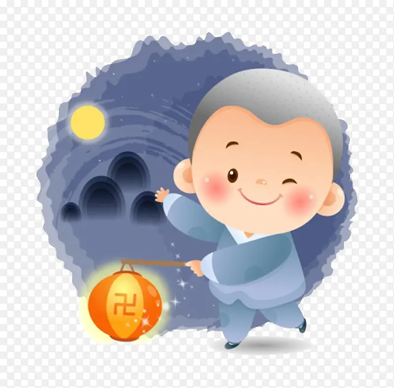 提灯笼的小孩PNG图片素材下载_图片编号9956342-PNG素材网