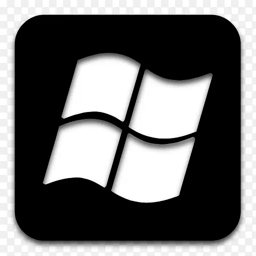 应用程序Windows黑色图标