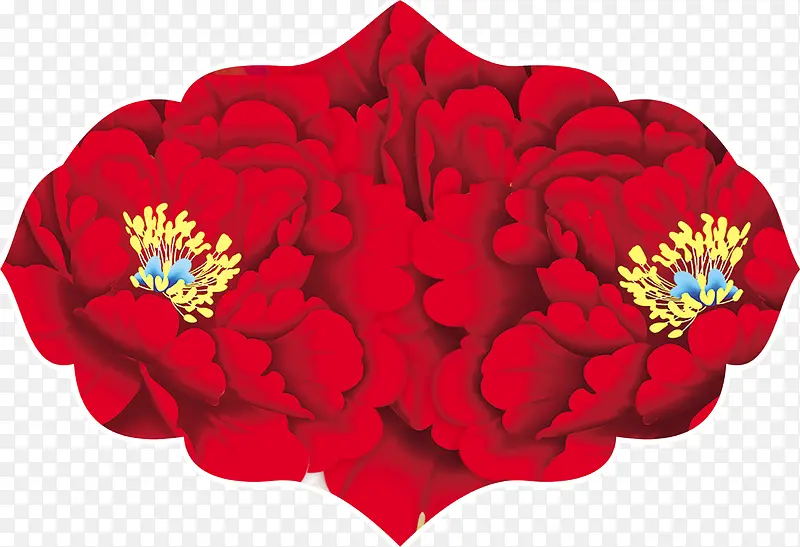 大红花，淘宝素材，装饰，配景