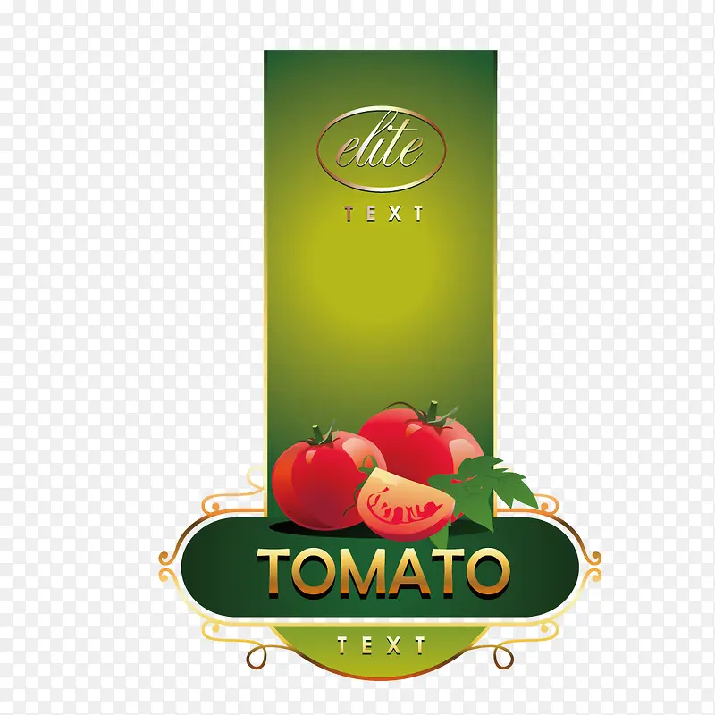 矢量西红柿标签