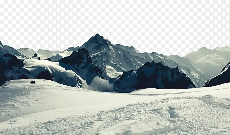 装饰背景雪山素材