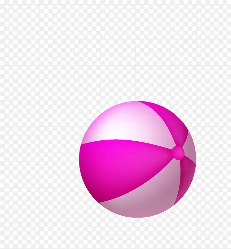 紫色沙滩皮球矢量图