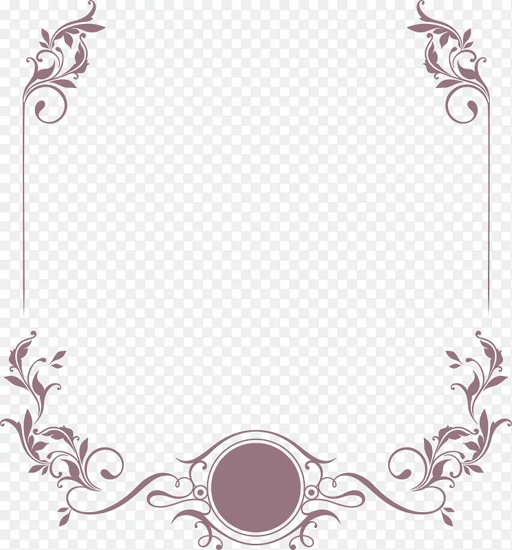 紫色树藤框架