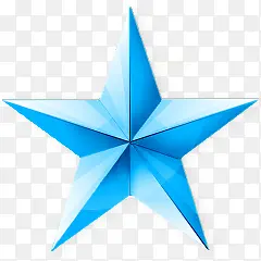 圣诞礼物装饰物蓝色立体星星