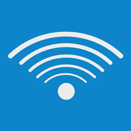 蓝色的wifi标志图标