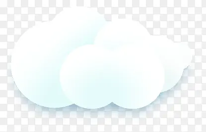 白色迭起的白云卡通云朵