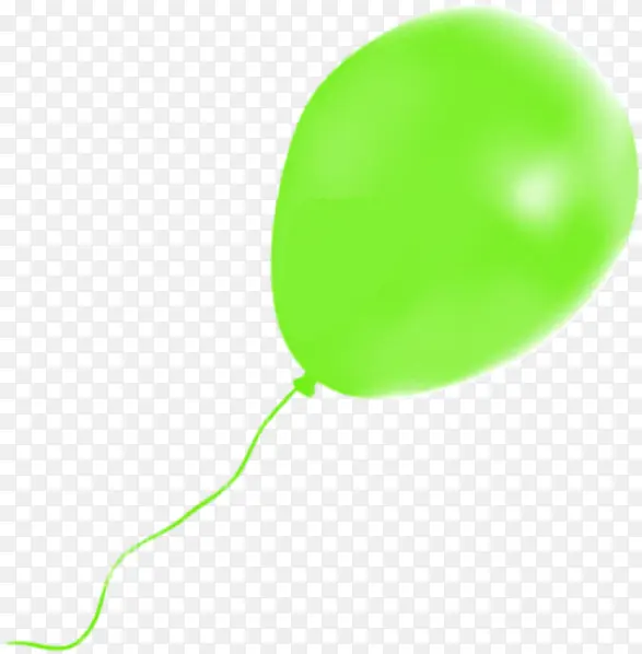 绿色飘扬的气球高清素材