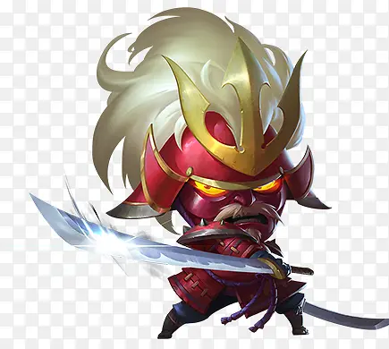 Q版卡通红铠甲武士PNG图片素材下载_图片编号9969268-PNG素材网