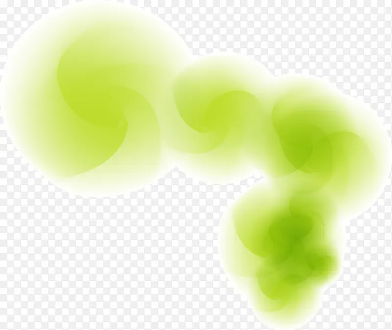 绿色晕染圆形图案