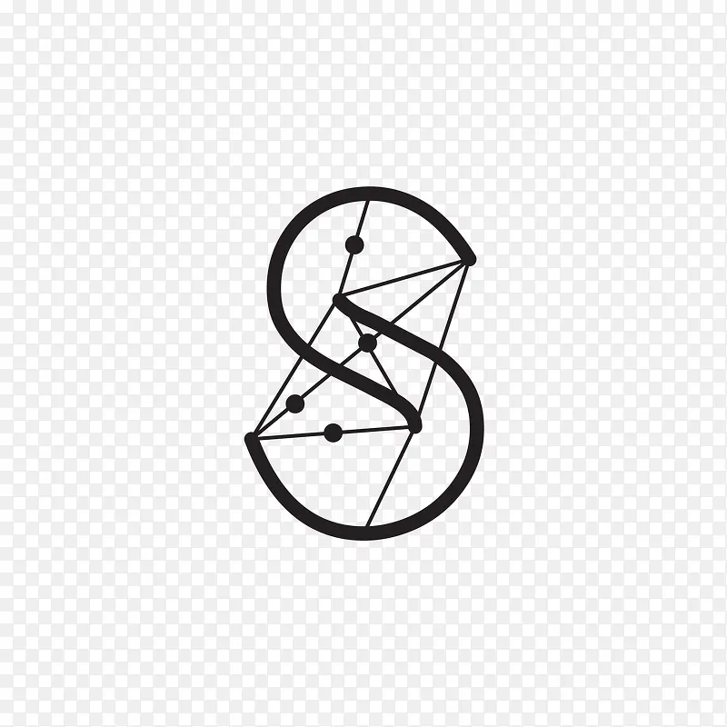 几何图案的S字母免抠素材PNG图片素材下载_图片编号9973604-PNG素材网