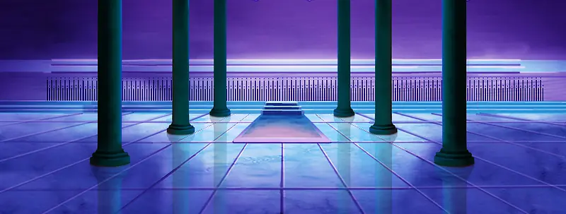 奢华宫殿场景图片紫色宫殿