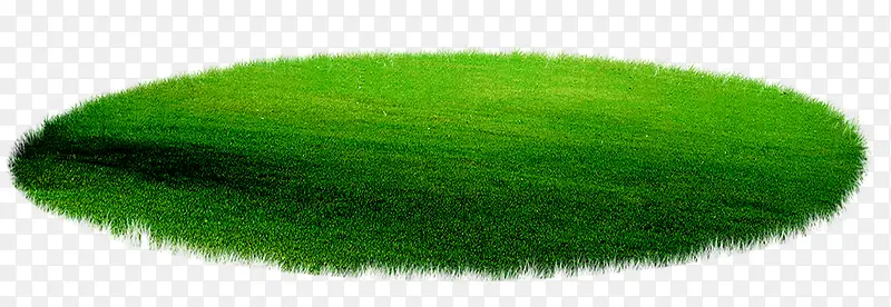 椭圆绿色草地