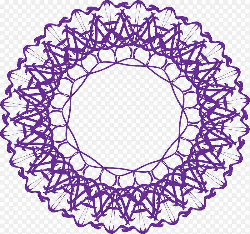 紫色螺旋花纹素材图
