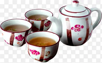 高清粉色茶杯装饰