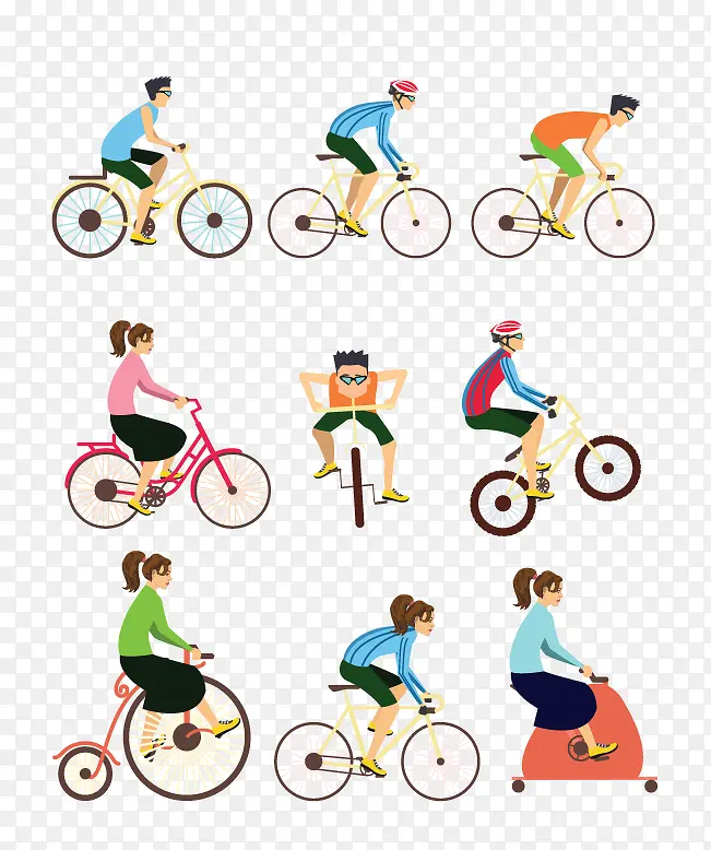 矢量自行车运动