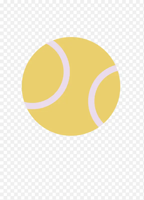 矢量卡通简洁扁平化网球