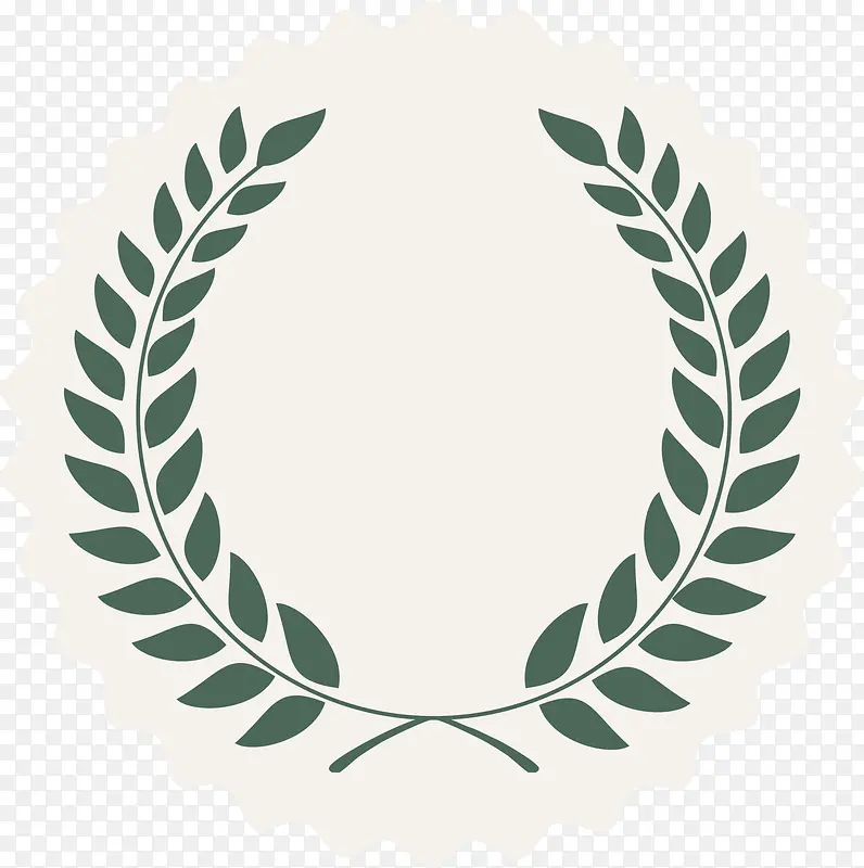 绿色树枝徽章