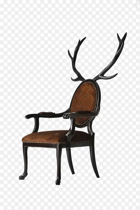 黑色羊角椅子