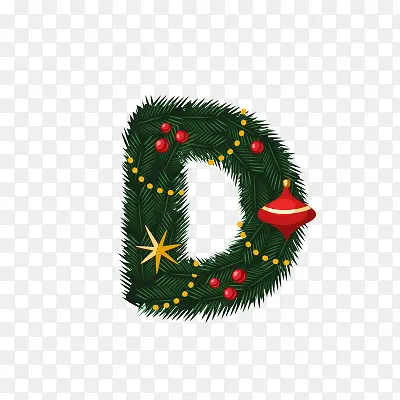 圣诞节字母D