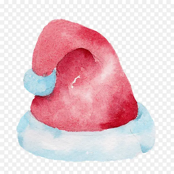 圣诞可爱水彩手绘帽子