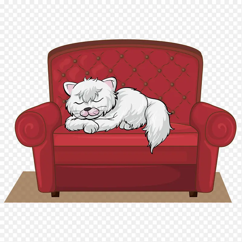 沙发上的小猫