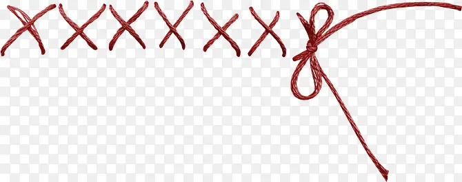 绳子绑着的绳子红色绳子