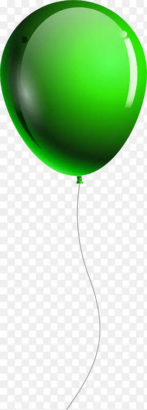 儿童节美丽绿色气球