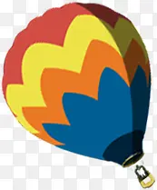 手绘彩色条纹氢气球国庆装饰