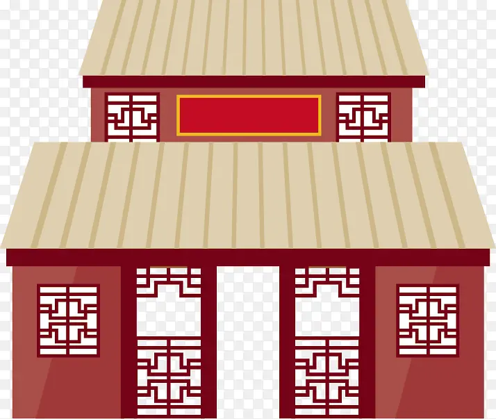 复古风格中国古建筑设计PNG图片素材下载_图片编号9991674-PNG素材网