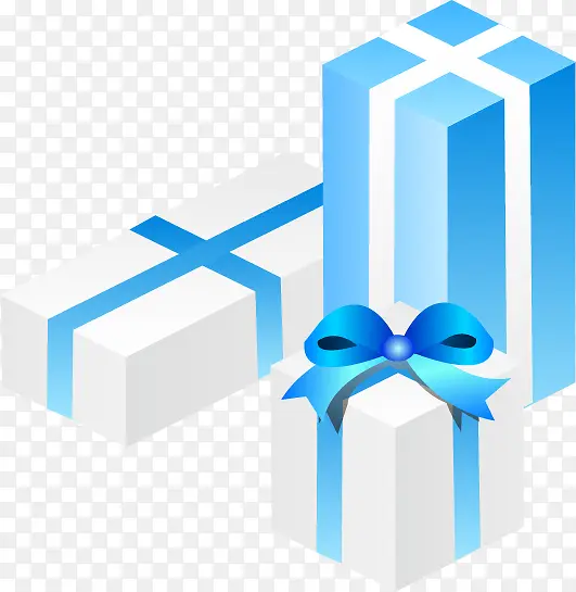 方形蓝色礼物盒