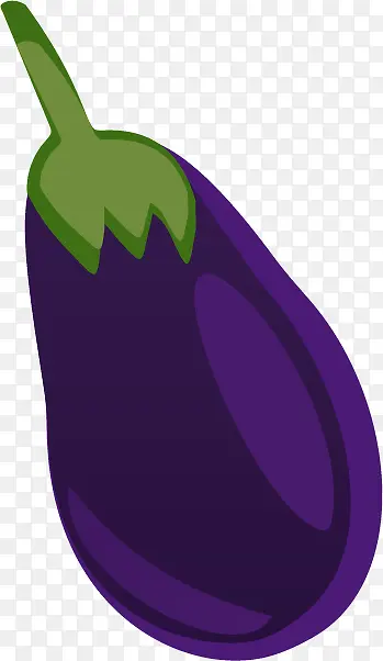 矢量紫色茄子