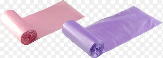 粉紫色高清垃圾袋海报