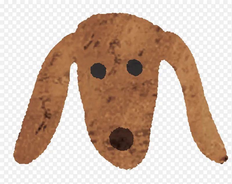 水彩狗狗头像设计