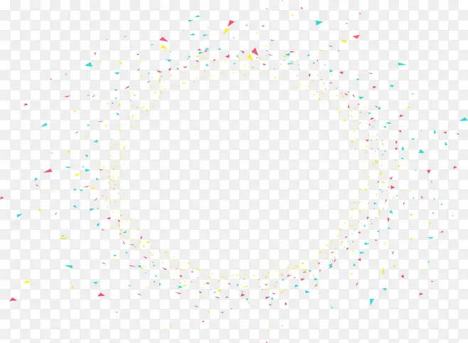 彩带粒子漂浮圆环