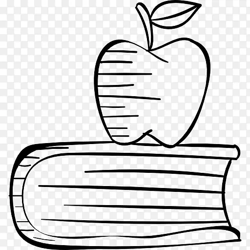 苹果和书图标