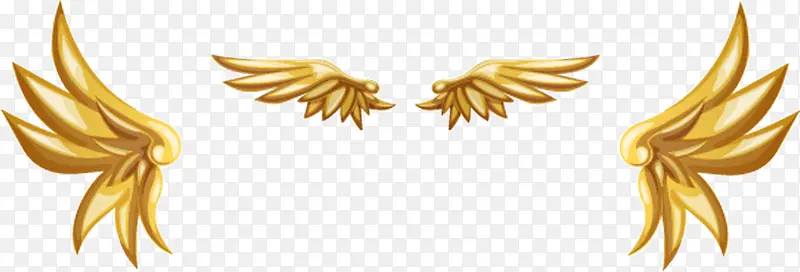 金色翅膀装饰
