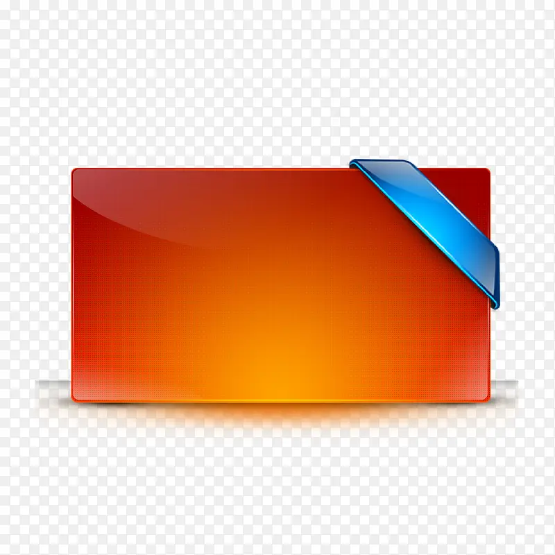 橙色立体质感边框