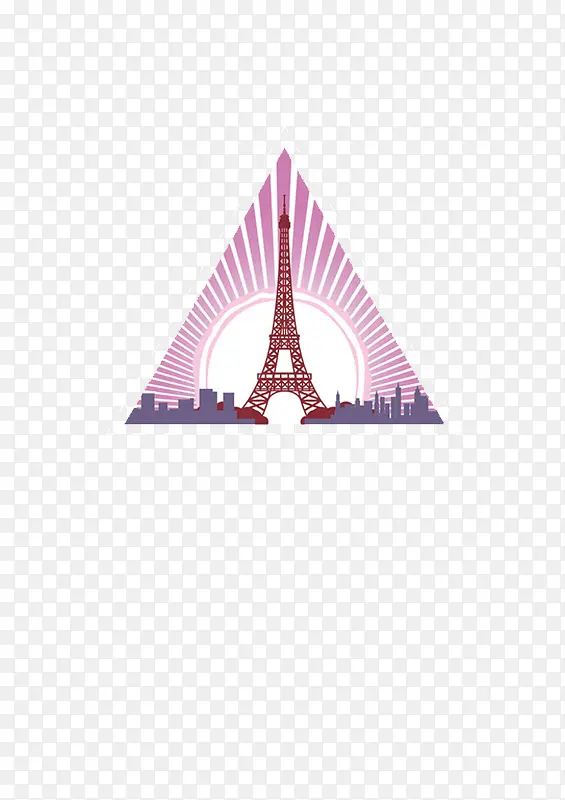 三角形巴黎铁塔