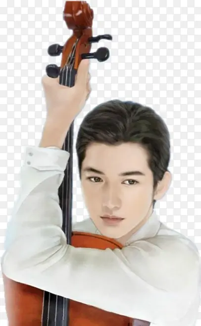手绘吉他男子
