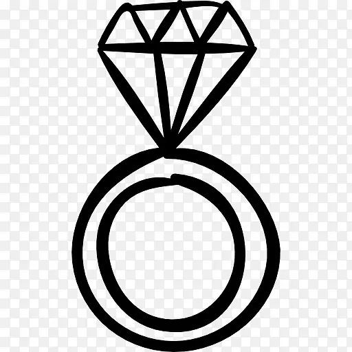 戒指上的大钻石图标