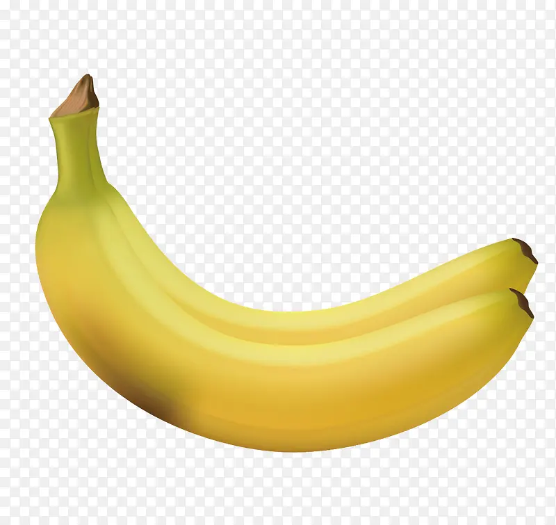 手绘香蕉矢量素材