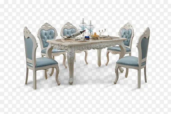 欧式家居类餐桌椅子组合家具