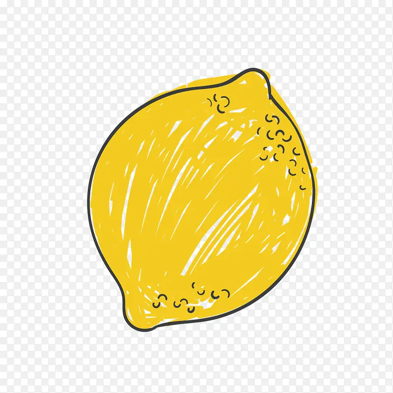 手绘柠檬矢量图