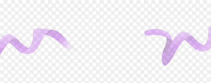 紫色彩带装饰素材