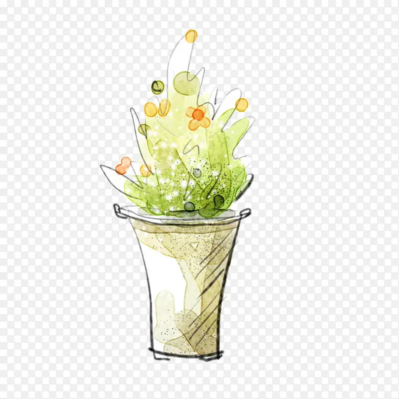 手绘植物
