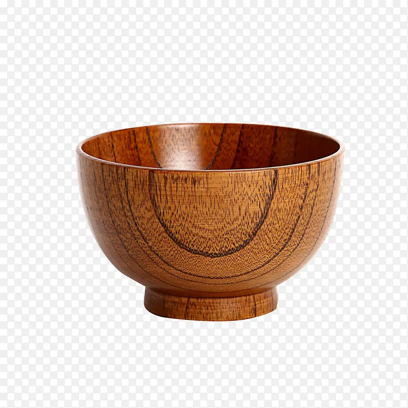 棕色木碗