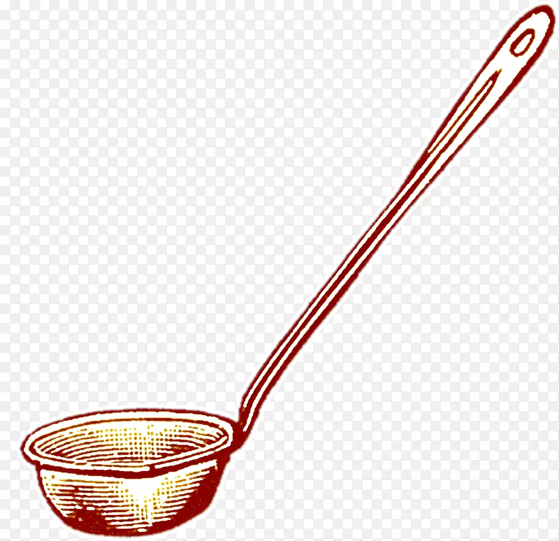 手绘铁勺子