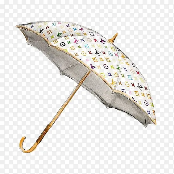 手绘卡通雨伞