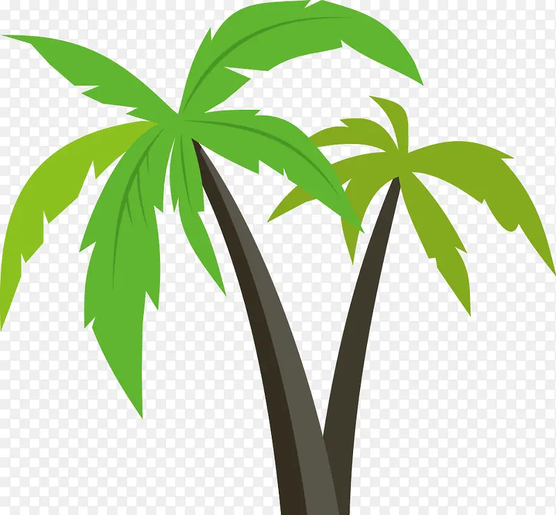 卡通清新椰树