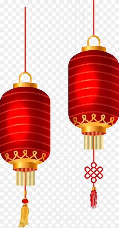 新年红色灯笼挂饰